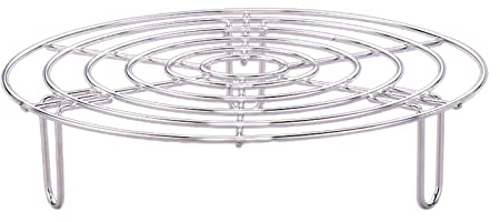 Grille en acier inoxydable pour soulever la vapeur dans les casseroles autocuiseur multifonction pour la cuisson en conserve - Racks de refroidissement pour la cuisson au four rond
