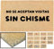 LucaHome - Felpudo Entrada casa Original y Divertido de Coco Natural - Felpudo Visitas Sin Chisme 33x60 - Ideal para Puertas de Exteriores Cubiertas, pasillos y entradas de hogares