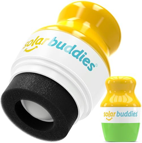 Solar Buddies Sonnencreme-Applikator - Einzeln Grün - Nachfüllbarer Roll-on Schwammapplikator für Sonnencreme, Sonnenmilch & Lotion für Kinder, Erwachsene & Familien - Fasst 100ml