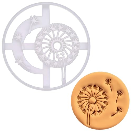 BAKERLOGY Emporte-pièce Pissenlit - Conception détaillée d'emporte-pièces pour la pâtisserie et l'artisanat, adaptée au fondant, à la pâte, à l'argile