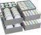 MWZEAUL Juego de 8 Organizador Armario Ropa Interior, 24/8/6/5 Compartimentos Organizadores de Cajones Plegable, Cajas de Almacenamiento para Guardar Ropa Interior Calcetines Pantalones Corbatas, Gris