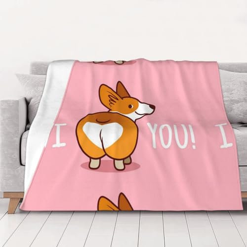 CHANGLEI Gewichtsdecke für Hunde, Flanelldecke, personalisierter Druck, weich, warm, gemütlich, vielseitige Decke für Bett, Sofa