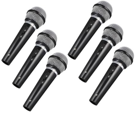 MOLUCKFU 6 Stücke Gefälschtes Mikrofon Prop Simulierter Mikrofon Modell Party Favor Für Bühnenauftritte Und Cosplay