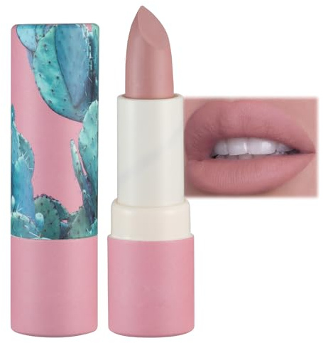 Matte Pale Pink Lipstick - Highly Pigmented, Smooth, & Waterproof, Shade 04