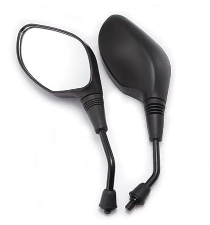 Eofooq Motorrad Rückspiegel Universal Motorrad Rückansicht Rückspiegel 10mm Roller Seite Spiegel FÜR Aerox Motorrad Lenkerenden Spiegel