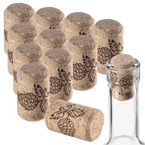 KADAX 50er Set Naturkorken 38×23mm – Flaschenkorken aus Naturkork für Wein- & Likörflaschen | Luftdicht & traditioneller Korken-Verschluss