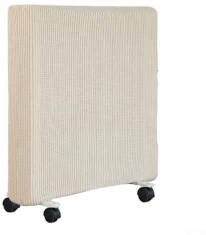 Oniissy Heater Cover Dust Protector Elastic Polyester Fabric Radiator Protection Cover for Electric Oil Heaters Storage Solution Breathable Lightweight Household(Beige S)