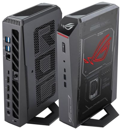 ROG NUC 2025 Mini PC con processore Intel Core Ultra 7, NVIDIA GeForce RTX 5060, DDR5 da 32 GB, SSD da 2 TB, 4K Ready, WiFi 7, Thunderbolt 5, effetti di illuminazione RGB, raffreddamento a tripla