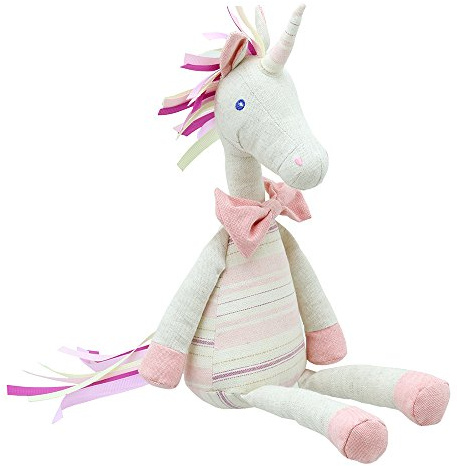Wilberry Leinen Einhorn Plüschtier, Rosa