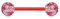 viva-adorno Barbell Piercing Stab Zungenpiercing Kunststoff Glitter Glitzer Kugeln Acryl flexibel Brustpiercing Z314, Rot