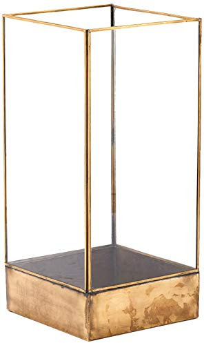 House Doctor Pm0388 Ausstellungskasten Pflanze L B:21cm H:45cm, Messing antik-Optik