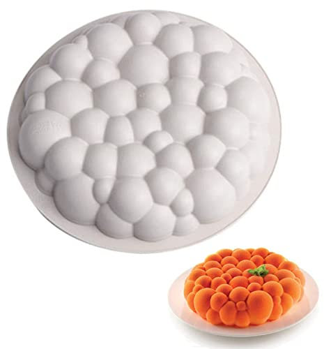 DUBENS Runde Wolke Form Silikon Form Wolke Blase Mousse Kuchen Form Dessert Silikon Kuchen Mousse Form Dessert Dekoration Kuchen Werkzeuge (Einzelne große Größe)