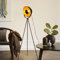 Industrial Metal Tripod Floor Standing Lamps for Office, Adjustable Farmhouse Vintage Satellite Lampshade LED Edison Rotation Tall Lamp for Living Rooms, Bedrooms, Reading Corner (Bulb Excluded)