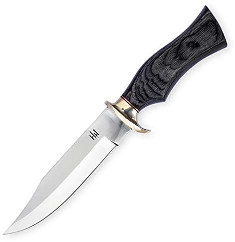 Hobby Hut HH-362 13,5 Zoll, Jagdmesser mit Scheide, festes Klingenmesser, entwickelt für Jagdcamping (Black)