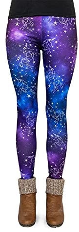 cosey Galaxy Unicorns Leggings, Talla única para Mujer