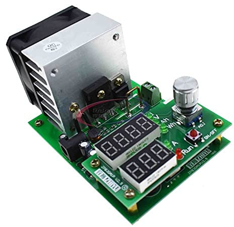 Reland Sun 60W 9.99A 30V Electronic Load Aging Test Module,Single Mode Constant Current Battery Capacity Tester, Intelligent Fan Control,Overheat Protection