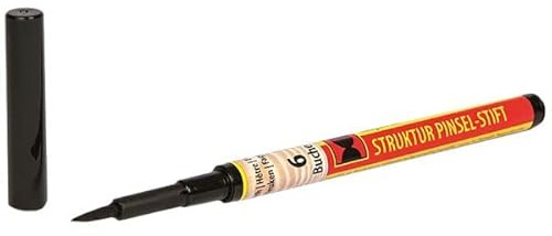 Konig Stylo à grain de bois avec pointe pinceau (n°12 – aulne clair)