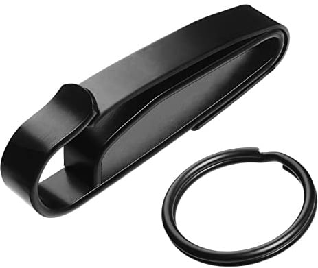 JOTOVO Porte-clés tactique furtif spécial pour ceinture de service de police et de pompiers, double face à dégagement rapide avec porte-clés amovible (5,7 cm max)