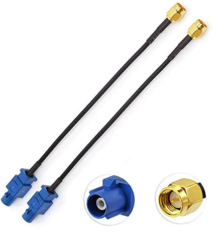 Eightwood GPS Antenne Adapter Fakra C auf SMA Stecker Pigtail Kabel RG174 15cm 6inch 2 Stück für Auto DVR GPS Modul Tracking Antenne GPS Navigation System GPS Receivers MEHRWEG