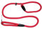 Extremely Durable Dog Rope Leash, Slip on Premium Soft Nylon Lead, Strong, Sturdy Comfortable Leash Supports the Strongest Pulling Small Medium Large Dogs (1.4 Large, Red)
