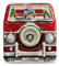 stylebox Tin Tin Mini Camper Van Front Xmas Biscuit Tin Decorative Box Christmas Biscuits Advent Cookie Storage Volume: 350 ml Dimensions: 11 x 9.5 x 5 cm