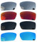 Acefrog 4 pares de lentes polarizados de repuesto para gafas de sol Oakley Gascan OO9014, ajuste perfecto, inastillables, antiarañazos, paquete económico