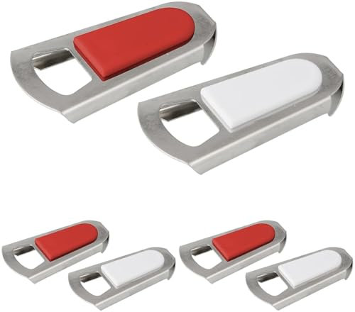 FACKELMANN 49975 Flaschenöffner und Verschluss, vernickelt, farblich sortiert, 1 Stück, Style-10 (Packung mit 3)