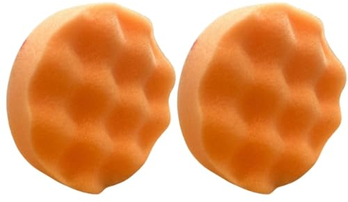 TMPpro 3M Polierpad orange - 80 mm Durchmesser, Hochwertiges Auto-Polierpad für präzises Polieren und professionelle Lackpflege (2)