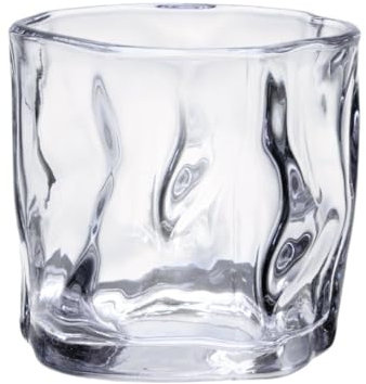 Diamond Clear 200ml - Premium Trinkgläser für Eiskaffee, Cocktails, Longdrinks, Wasser, Tee, Kaffee, Saft & Whisky - Elegantes Diamant-Design - Hitzebeständig & Spülmaschinenfest (2er Set)