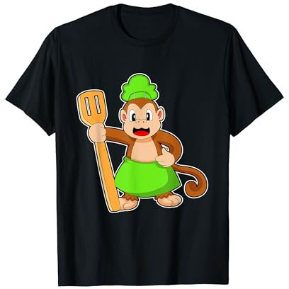 Singe Cuisiner Spatule T-Shirt