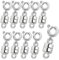 KSJEHW 10 Stück Magnetverschluss Kette 925 Sterling Silber Armband Verschluss Magnetverschluss für Ketten Halskette Armband DIY Jewellery Making Accessories(Silber)