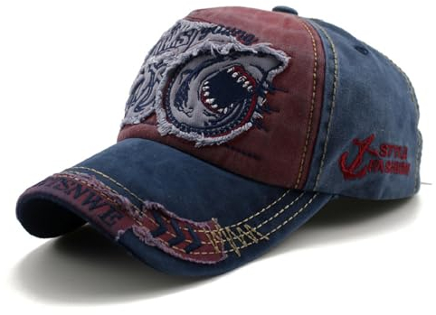 Jarseila Baseball Cap Herren Vintage Basecap Unisex Baseball Kappe Retro Baumwolle Cap Y2K Cap Outdoor Sport Rot