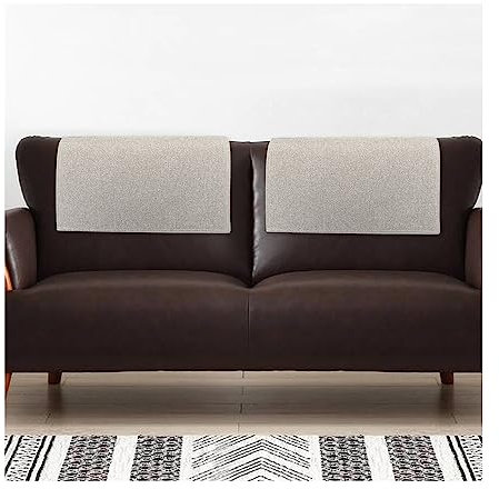 Mybow Kopfstützenschutz für Liegestuhl, Kopfstützenbezug für Liegestuhl, Kopfstützenbezüge für Couch, Relax, Kopfstützenbezüge (Khaki)