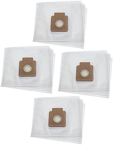 vhbw 20x Sacs compatible avec Hoover TFS5204 019, TFS52050132000W, TFS5204019 aspirateur - microfibre non tissée, 23,7cm x 26,8cm blanc