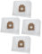 vhbw 20x Sacs compatible avec Hoover TFS5204 019, TFS52050132000W, TFS5204019 aspirateur - microfibre non tissée, 23,7cm x 26,8cm blanc