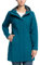 33,000ft Veste de Softshell Longue légère et imperméable pour femme, À Capuche Veste de pluie, Veste fonctionnelle coupe-vent, Activites En Exterieur à pied Randonnée Prtrol Bleu L