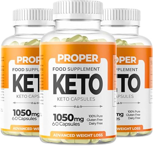 Proper Keto - Advanced Weight Management Keto 180 Capsules [ 3 Bottles ]