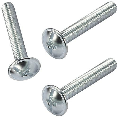 AMLOOPH M4 Door Knobs Cabinet Handles Screws, 12 Pack Kitchen Cabinet Door Handle Screws 45mm, M4 Bolts for Wardrobe Drawer Cupboard Handles, 45mm Fasteners for Cabinet & Cupboard Knobs