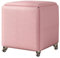 Aufbewahrungshocker Magic Cube, Stapelstuhl mit Rollen – 5-in-1-Multifunktions-Küchensofa, stapelbarer Hocker, gepolsterter Sitz und Metallrahmen (Größe: 35 x 35 x 35 cm, Farbe: Pink) Run forward