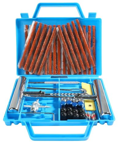 Flaconi Reifenpannenset,Reifenpannenset Auto,Auto Reifen Reparatur Kit,Reifenreparaturset Motorrad,Reifen Reparaturset,Autoreifen Reparaturset,Fahrrad Flickzeug Set für Autos,Motorräder,mehr