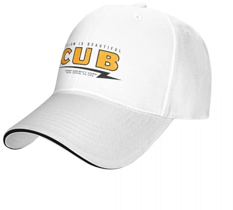 CIZIEOE Baseballmütze Basecap Piper J3 CUB Baseballkappe, Golfmütze, Herren, Ballkappe für Damen und Herren