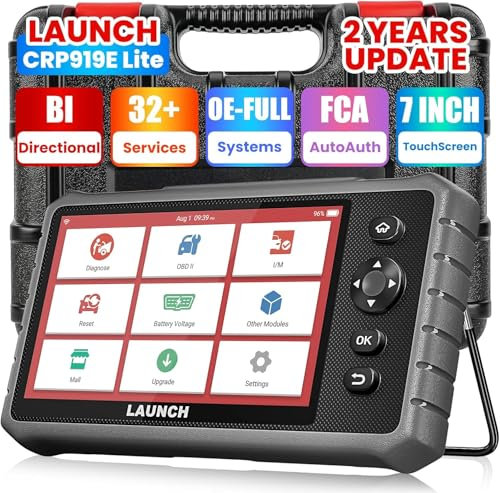 LAUNCH X431 CRP919E LITE obd2 diagnosegerät für alle Fahrzeuge,LAUNCH diagnosegerät Auto mit OE-Level Alle System Diagnose und 32+ Reset,auslesegerät Auto für Active Test,FCA,2 Jahre Upgrade