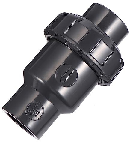 Yardenfun Upvc-rückschlagventil Aus Kunststoff Einwegventil Für Wasserleitung Schwarz Haltbar Und Langlebig