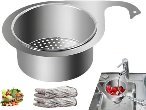 Panier d'évier en Forme de Cygne, passoire evier en Acier INOX,multifonct pour égouttoir Cuisine,Panier de vidange d'évier pour Cuisine (1PCS)