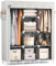 Vicye Kleiderschrank, Stoffschrank Groß mit 2 Kleiderstange und 8 Ablagen, Faltbarer Kleiderschränke mit Überzug, Tragbarer Garderobenschrank für Ankleidezimmer Schlafzimmer (print, 124 x 42 x 162 cm)