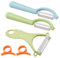 Set di 5 Pelapatate Ceramica, Pelapatate per Bambini Sicuri per le Mani Pela Verdure Pelapatate a Forma di Y Universale Economico Versatile antiruggine Affilato Professionale Pelapatate Frutta
