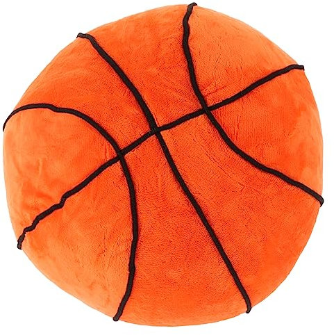 PRETYZOOM 1 Plüsch-Basketball-Spielzeug Weiches Kissen Dekorativer Simulierter Basketball Für Das Home Office