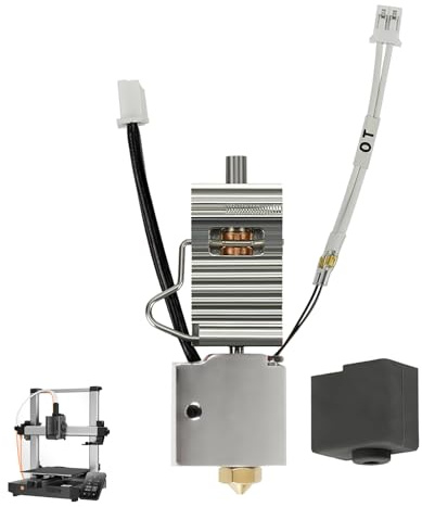 teasteam Hotend für Kobra 3 Combo 3D-Druckkopf Ersatz mit Deckel aus Silikon, Düse aus Messing, 0,4 mm, Titanlegierung, Kühlkörper für 3D-Drucker Kobra 3/Kobra 3 Combo