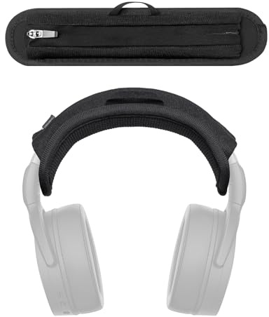 Voarmaks Headband Cushion Cover Compatible with Sennheiser HD450, HD450BT, HD400S, HD 350BT HD4.50BT, HD4.50BTNC, HD4.50SE, HD4.40BT, HD4.30G, HD4.20S, HD458BT, 6mm Thick Cushion with Hanging Loop
