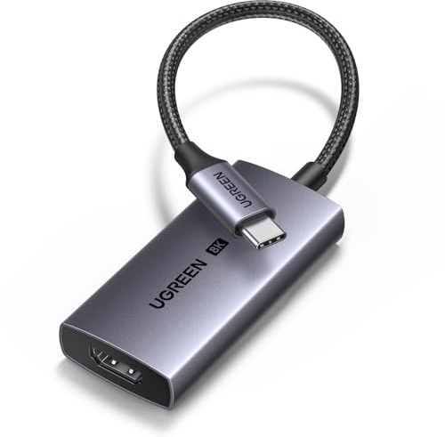 UGREEN USB C auf HDMI Adapter, HDMI 2.1, 8K 60Hz, 4K 240/120Hz, 1440P@144Hz | Thunderbolt 5/4/3 auf HDMI Kabel, unterstützt HDR G-Sync, 48Gbps, kompatibel mit MacBook Pro/Mac Air/iPhone 17/16/15